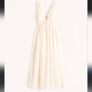 Abercrombie & Fitch Tank Tie-Front Maxi Dress